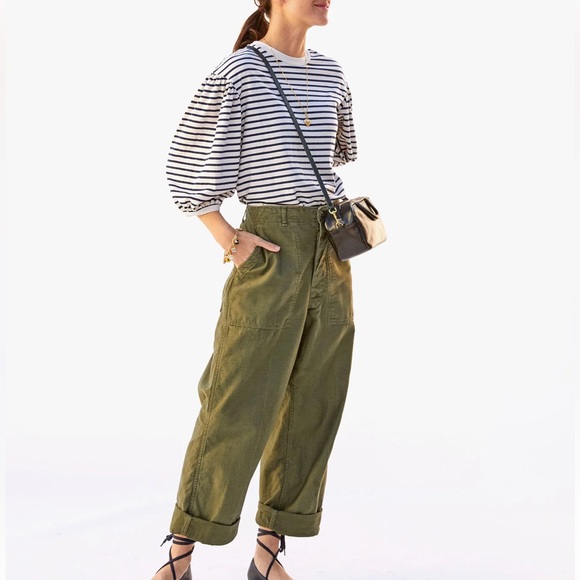 Clare V. Puff-Sleeve Drop Shoulder Tee - NWT - Picture 2 of 7